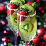 Christmas Morning Kiwi & Strawberry Bellini