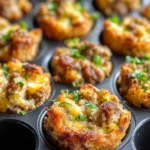 Christmas Sausage Stuffing Bites