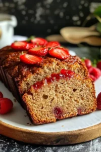 Easy Strawberry Banana Bread Recipe