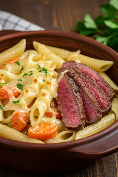Philly Cheese Steak Pasta Recipe