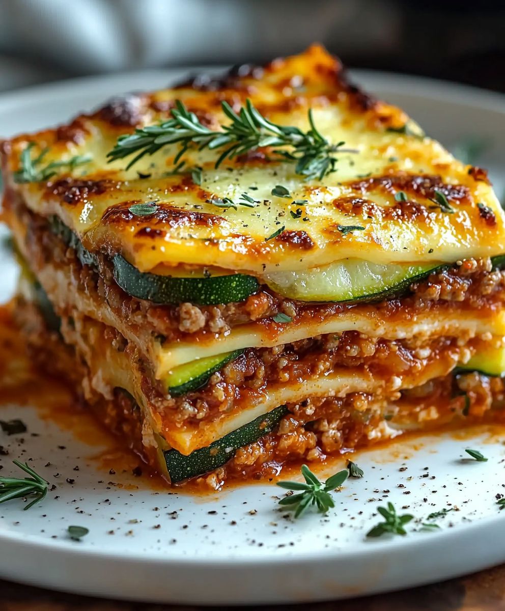 Zucchini Lasagna Ground Turkey