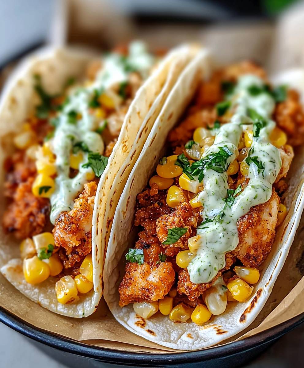 Fried Chicken Tacos