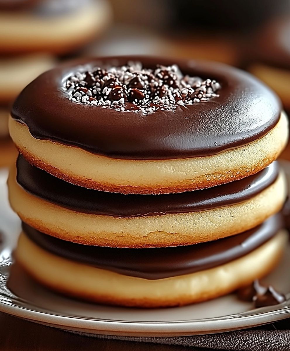 Boston Cream Pie Cookies