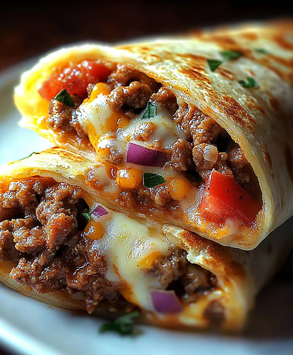 Beef Cheese Burritos