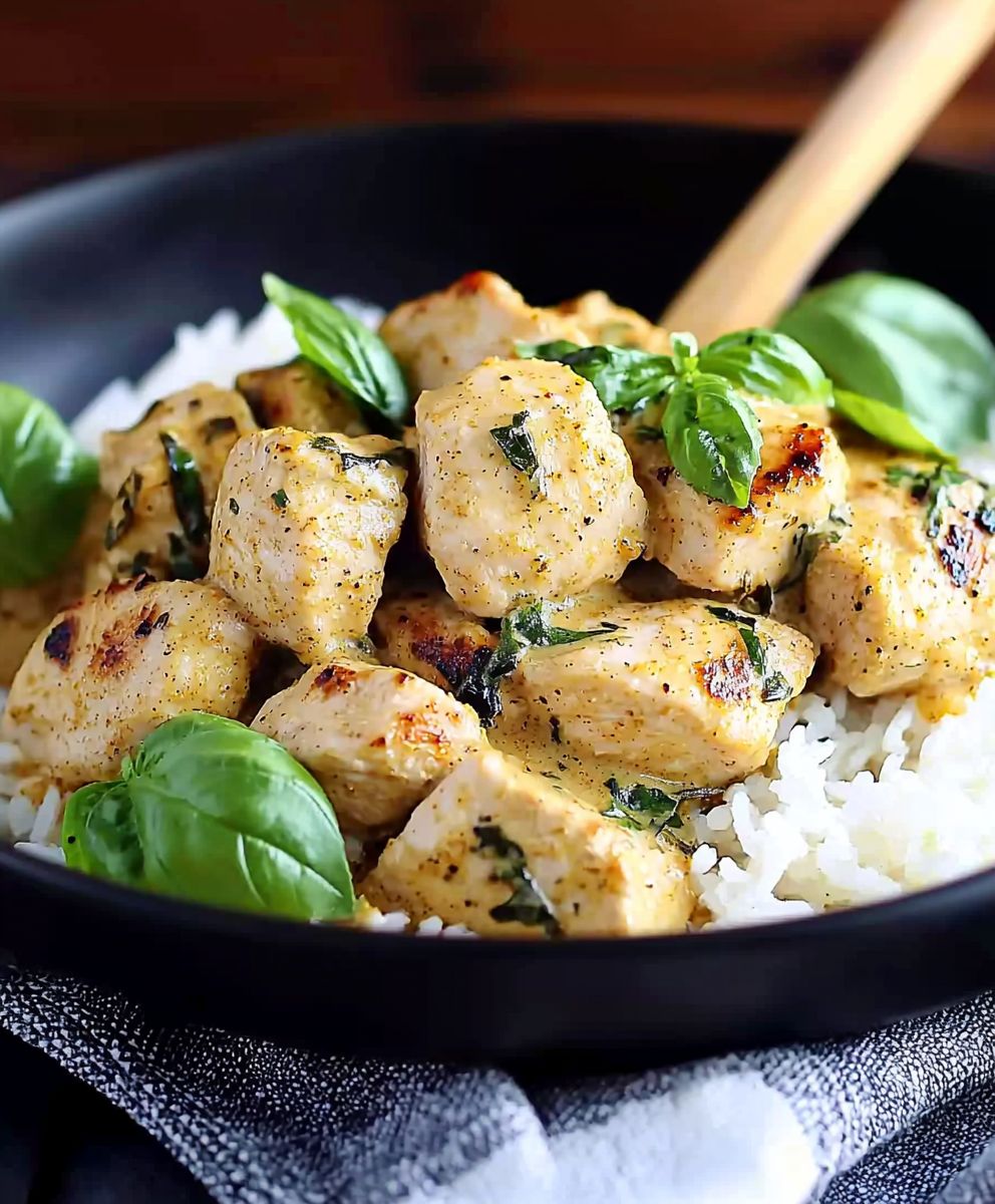 Basil Chicken Coconut Curry