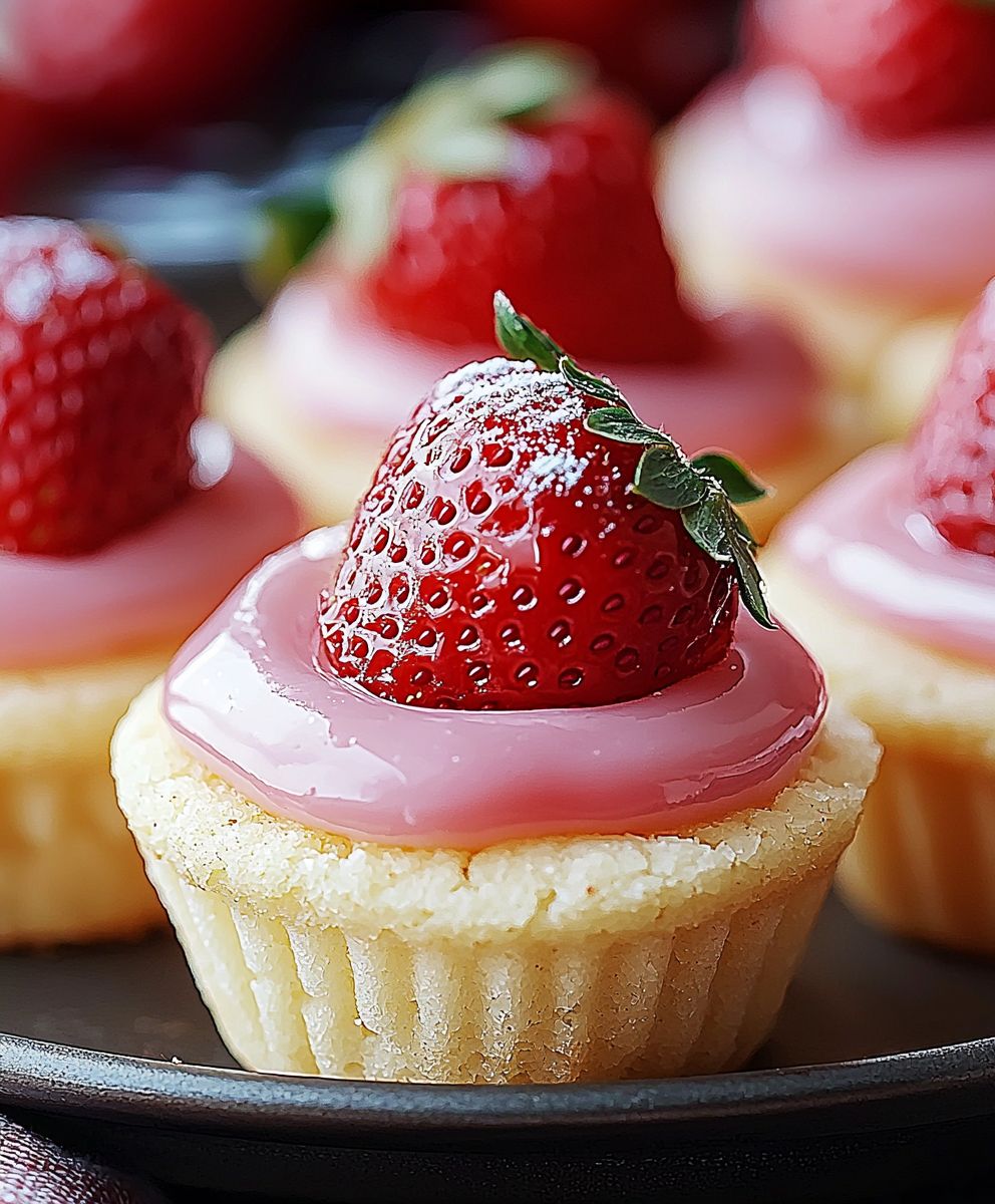 Strawberry Sugar Cookie Cups