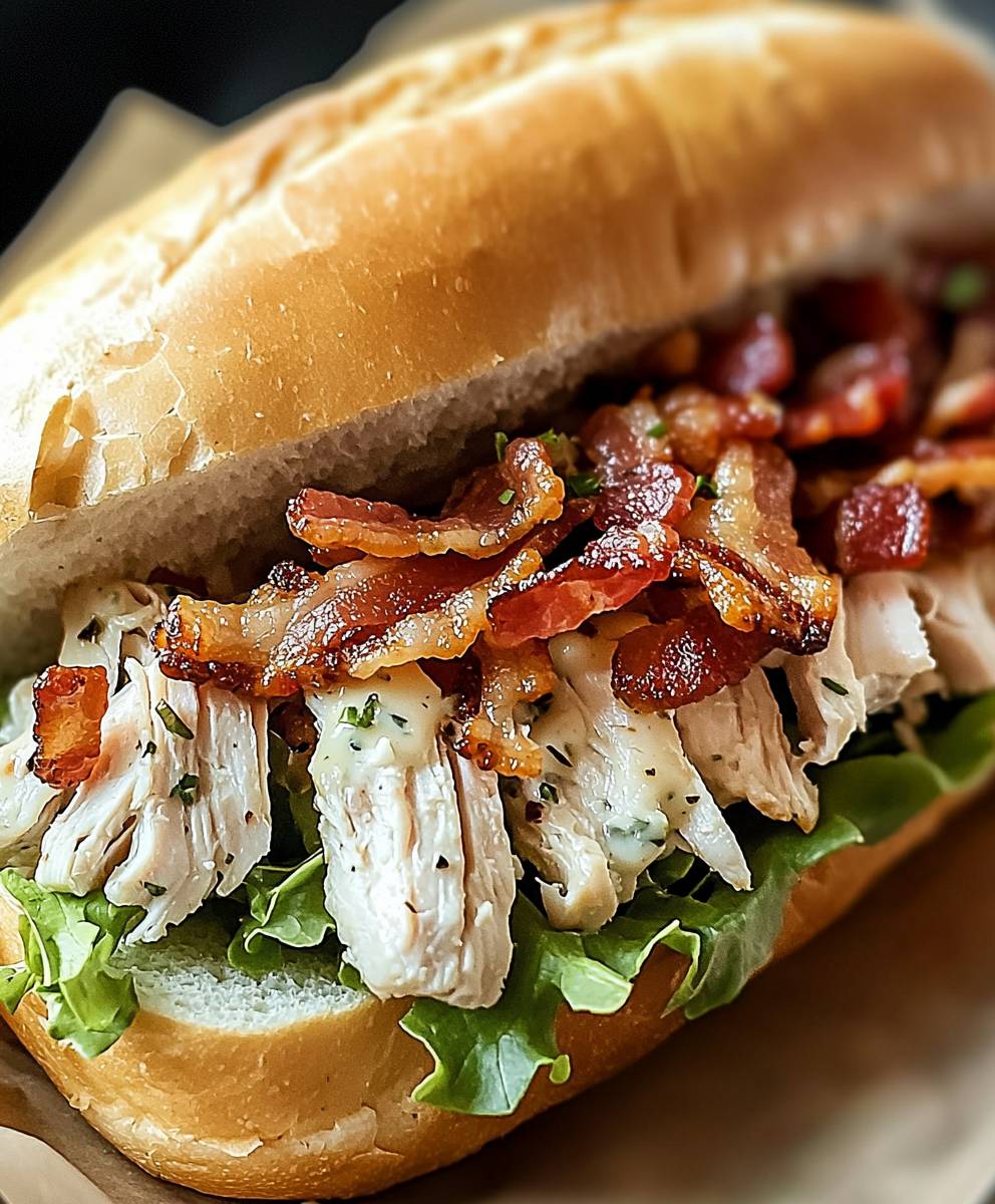 Chopped Chicken Bacon Ranch Sub