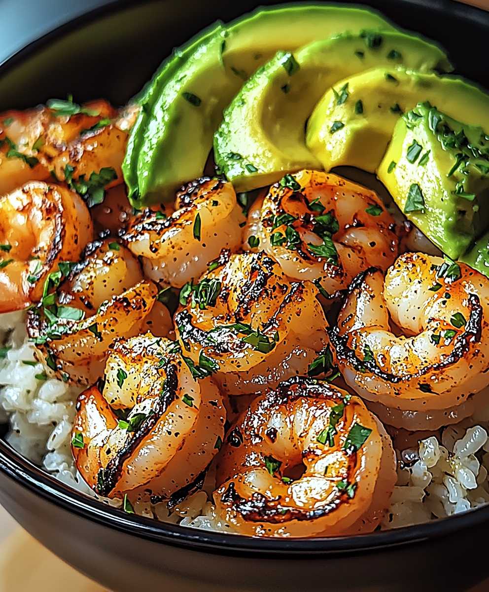 Spicy Shrimp Avocado Bowl
