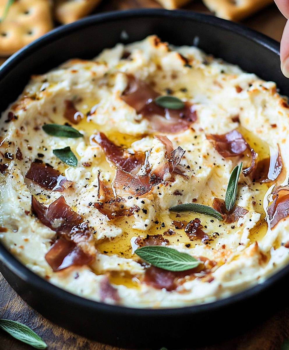 Roasted Garlic Prosciutto Dip