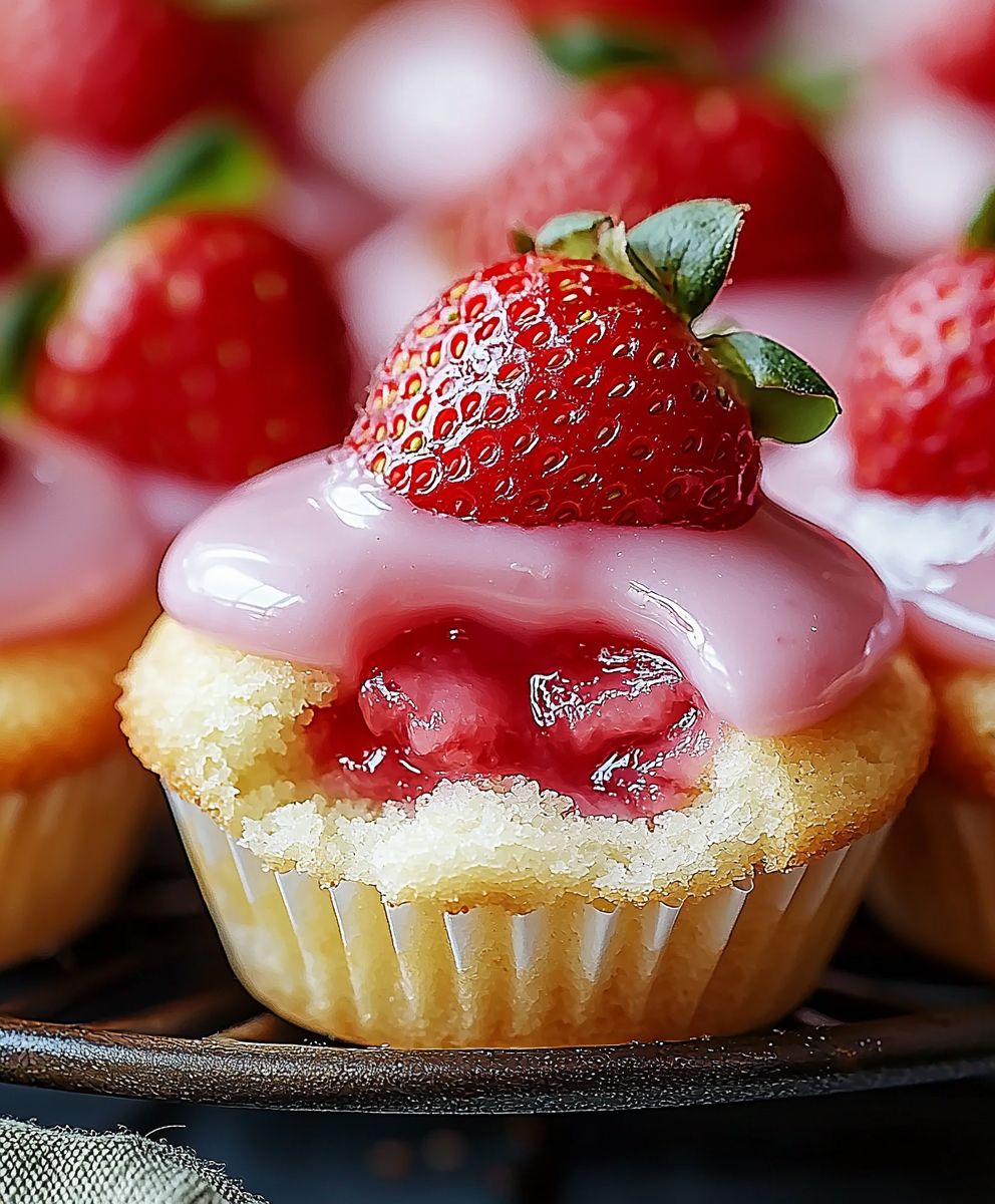 Strawberry Sugar Cookie Cups