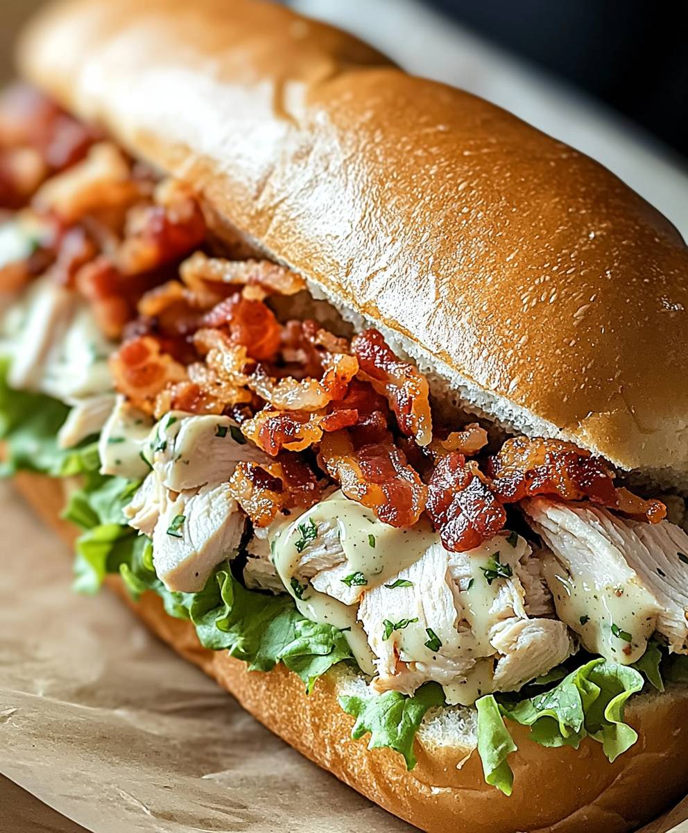 Chopped Chicken Bacon Ranch Sub