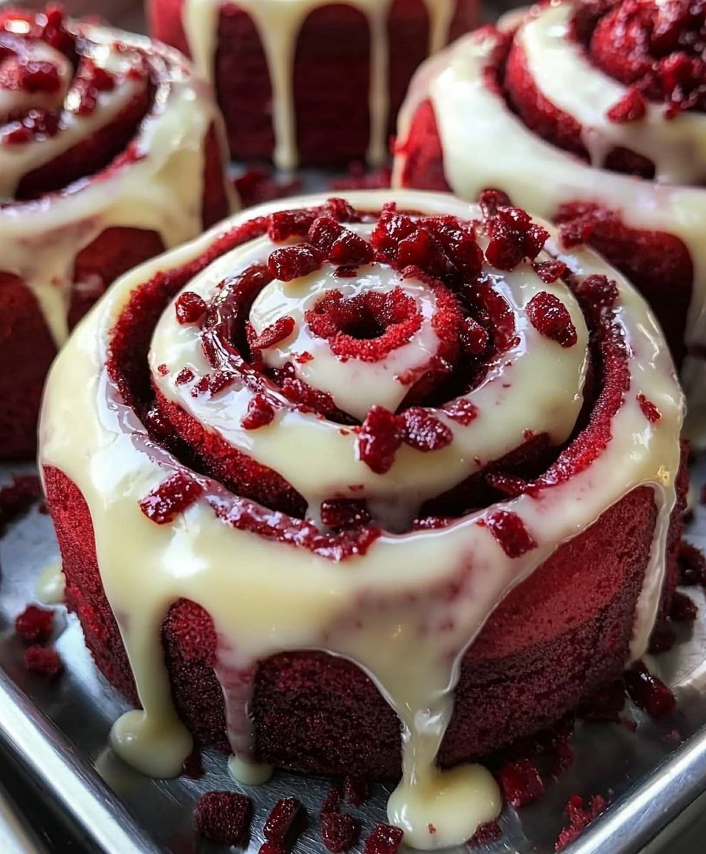 Red Velvet Cinnamon Rolls