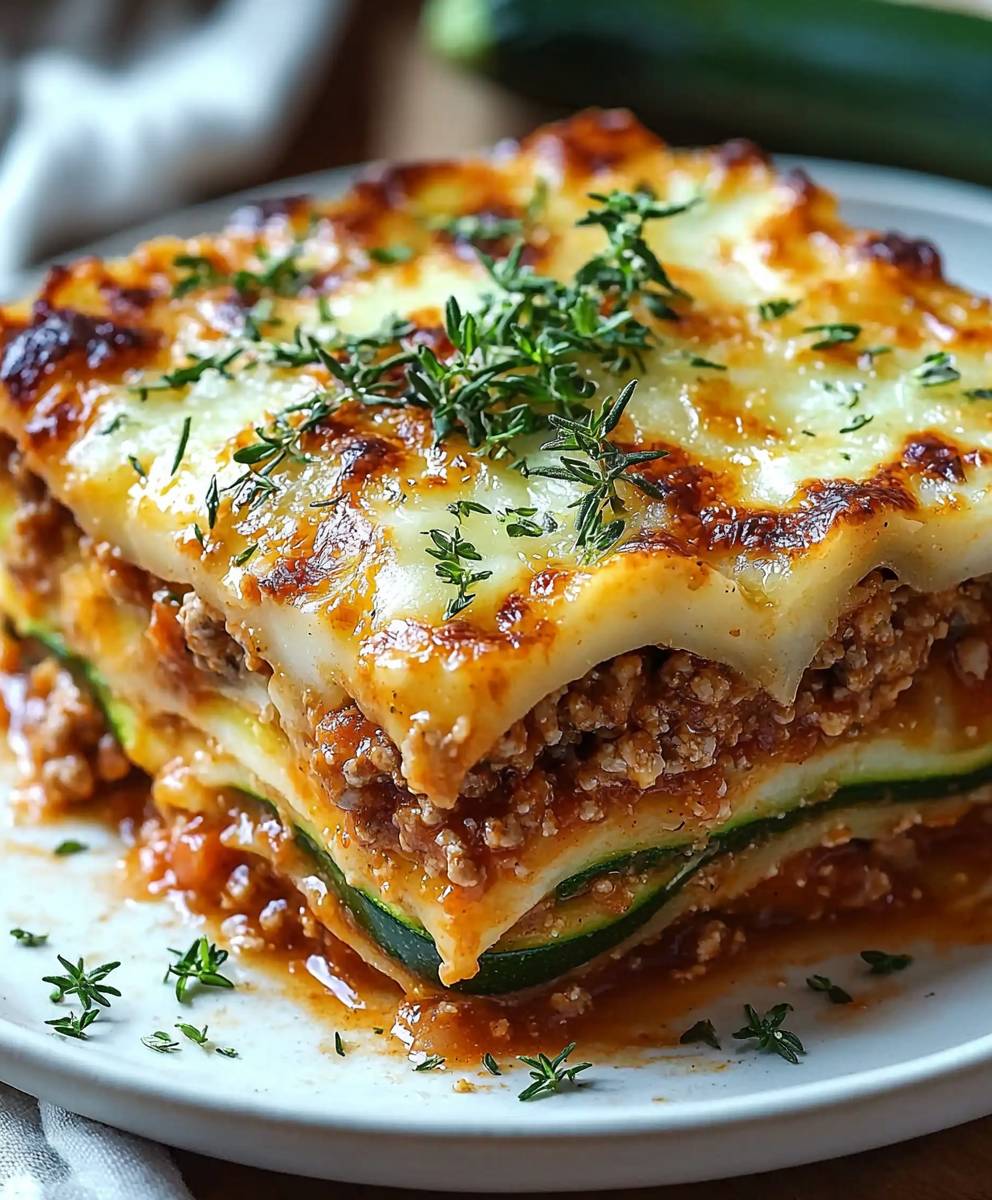 Zucchini Lasagna Ground Turkey