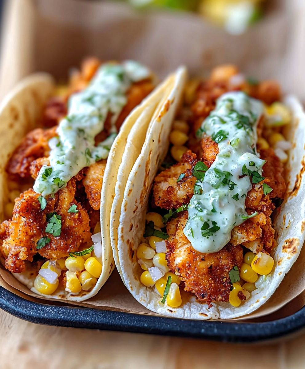Fried Chicken Tacos