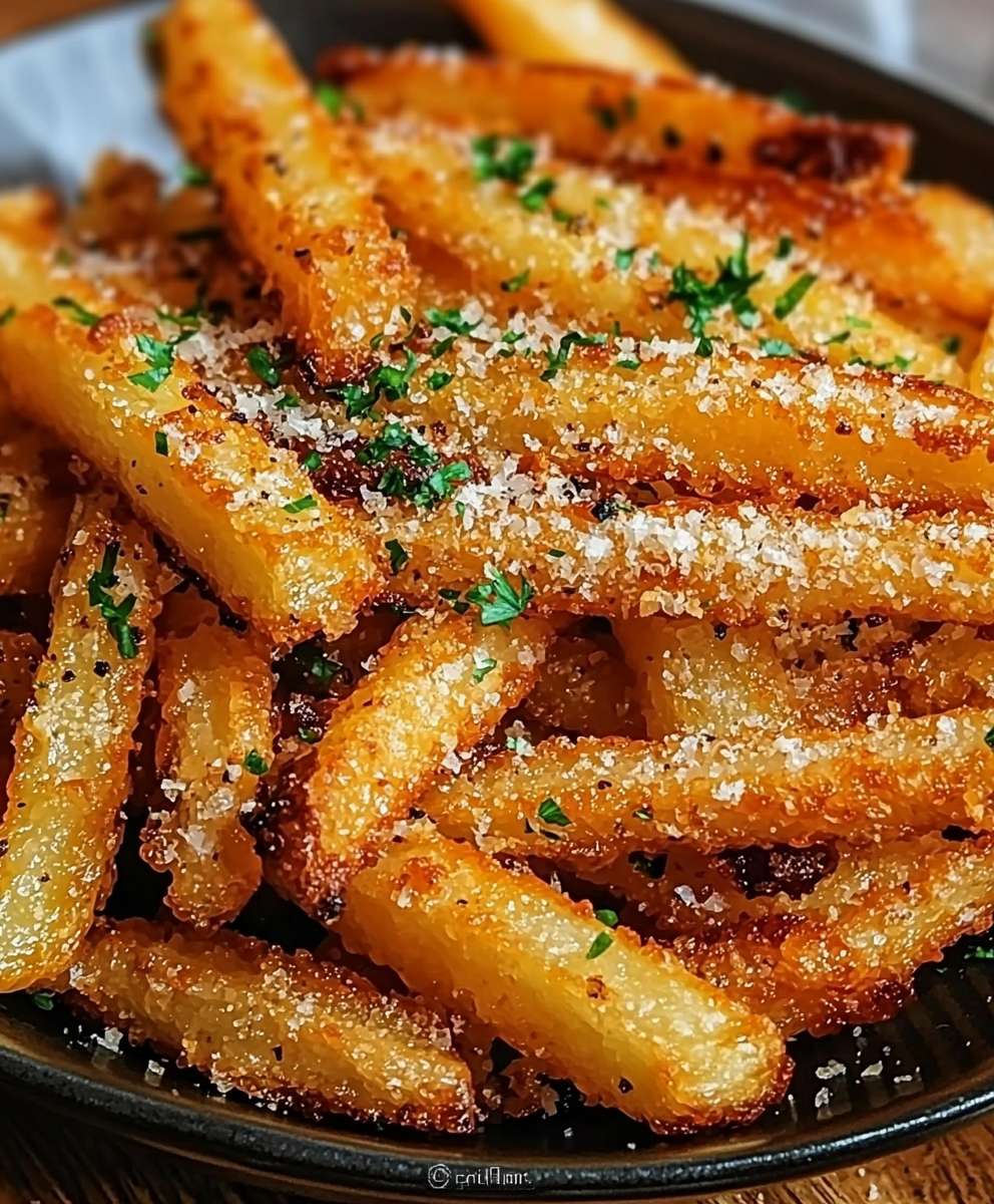 Air Fryer Garlic Parmesan Fries