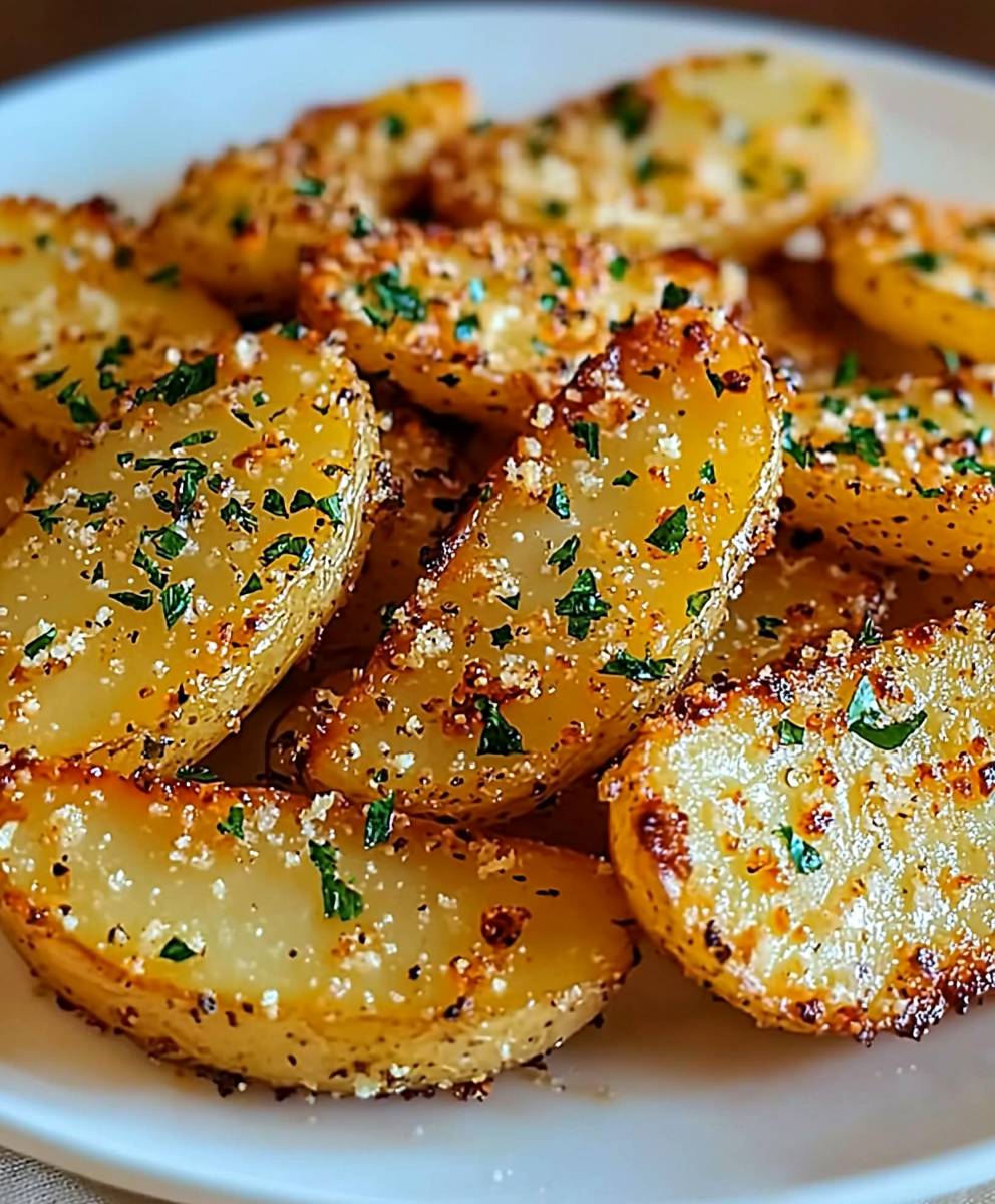 Garlic Parmesan Potato Wedges