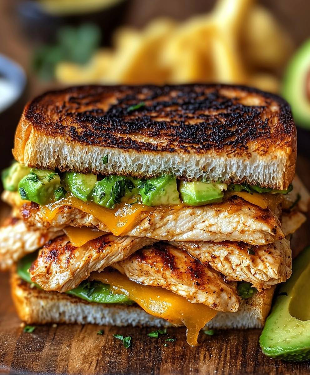 Chicken Avocado Melt Sandwich