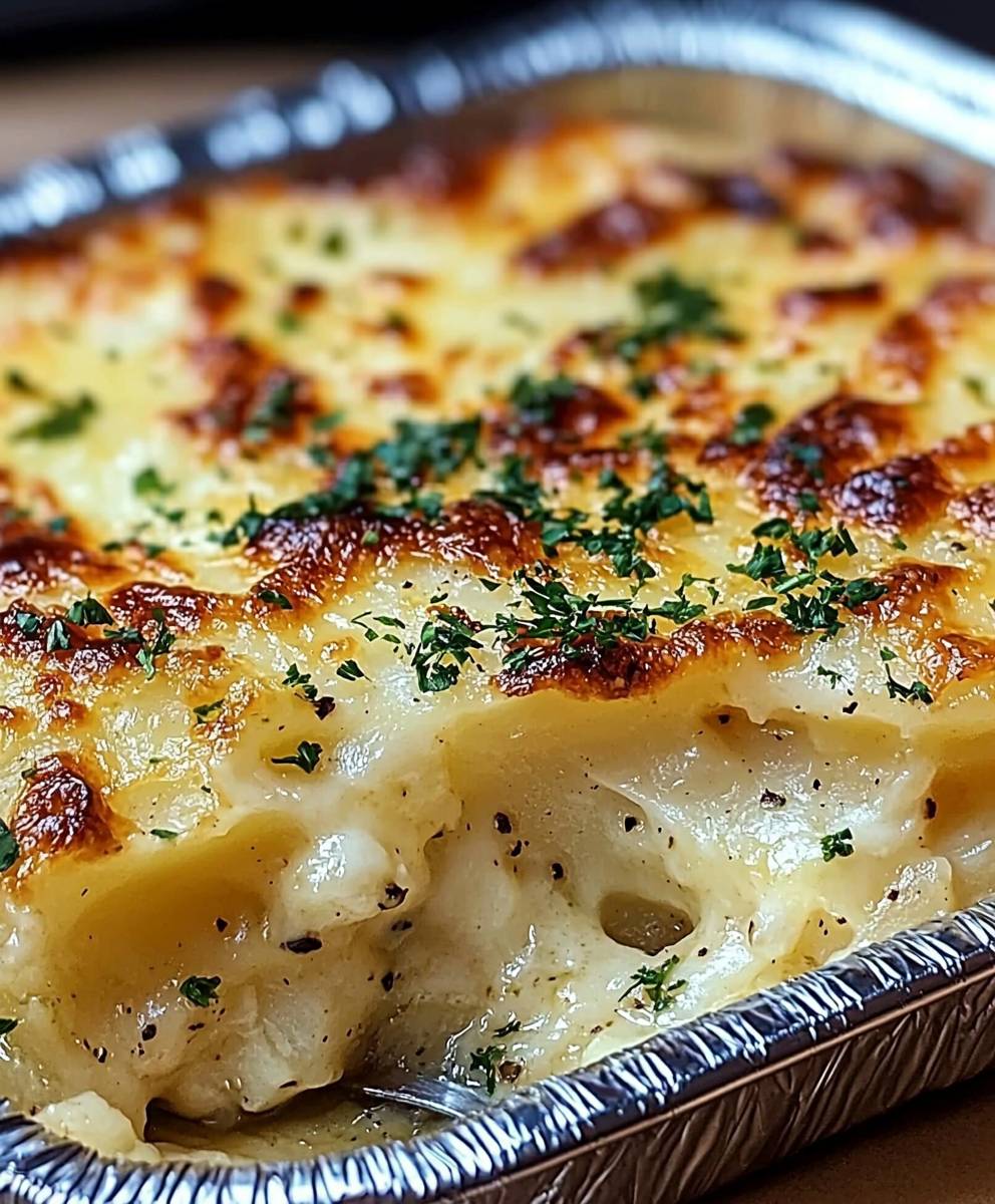 Cheesy Garlic Scalloped Potatoes