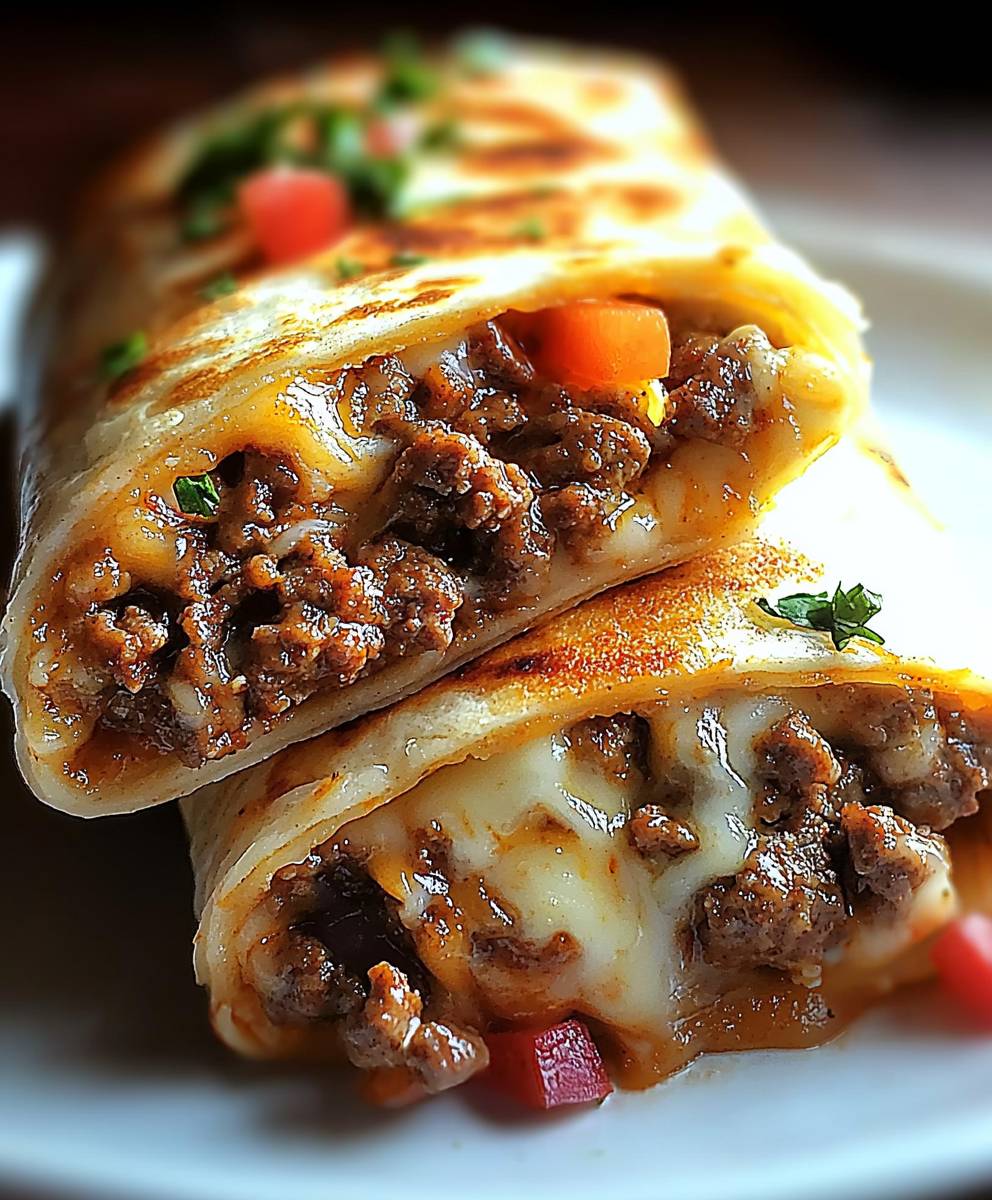 Beef Cheese Burritos
