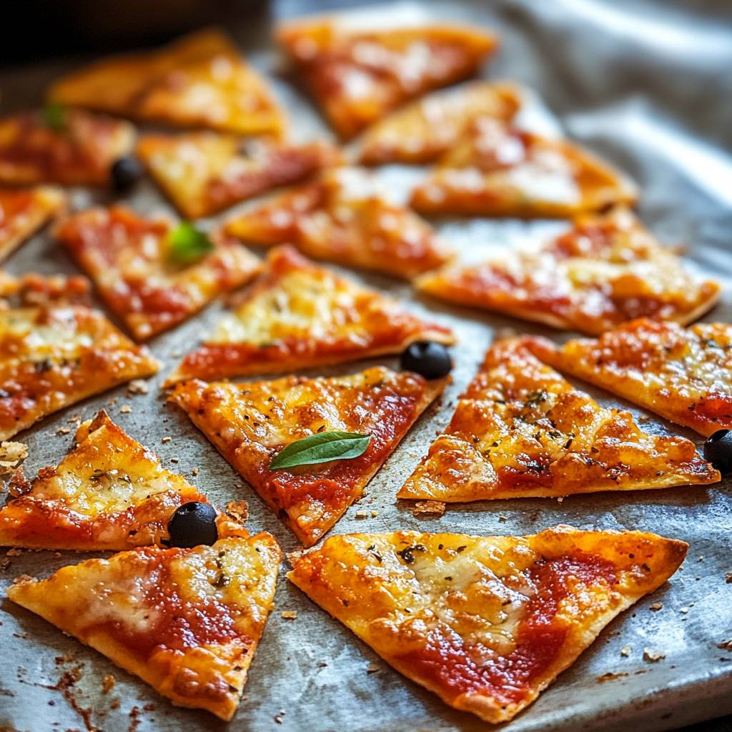 Crispy Pizza Chips Snack