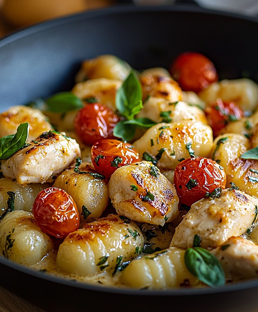 Creamy Garlic Chicken Gnocchi