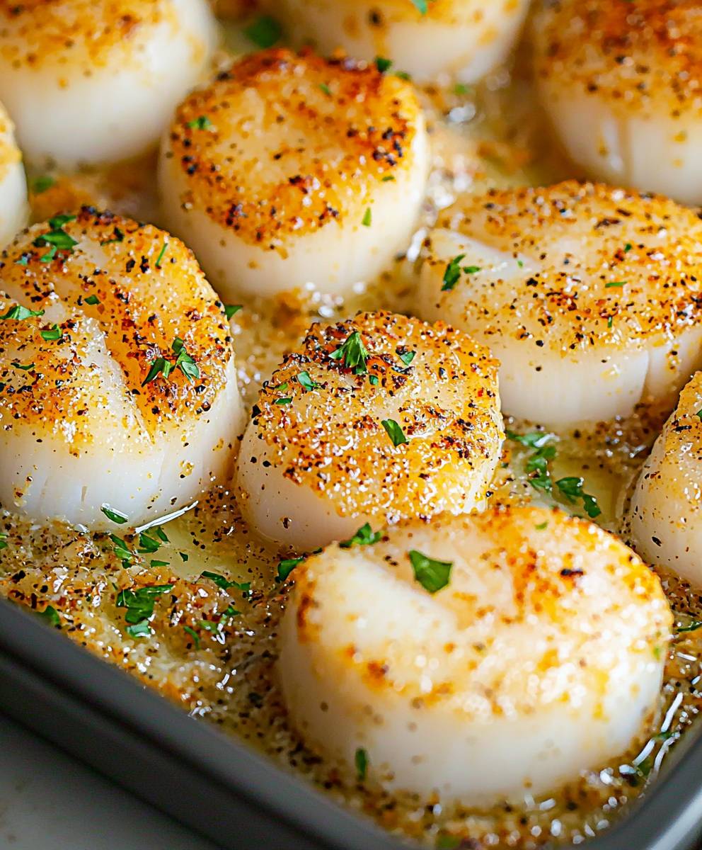 Baked Scallops Dish