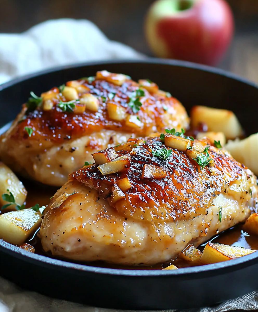 Apple Brie Stuffed Chicken