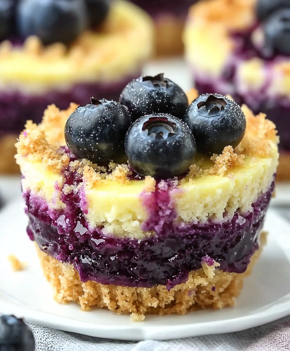 Mini Blueberry Cheesecake Dessert