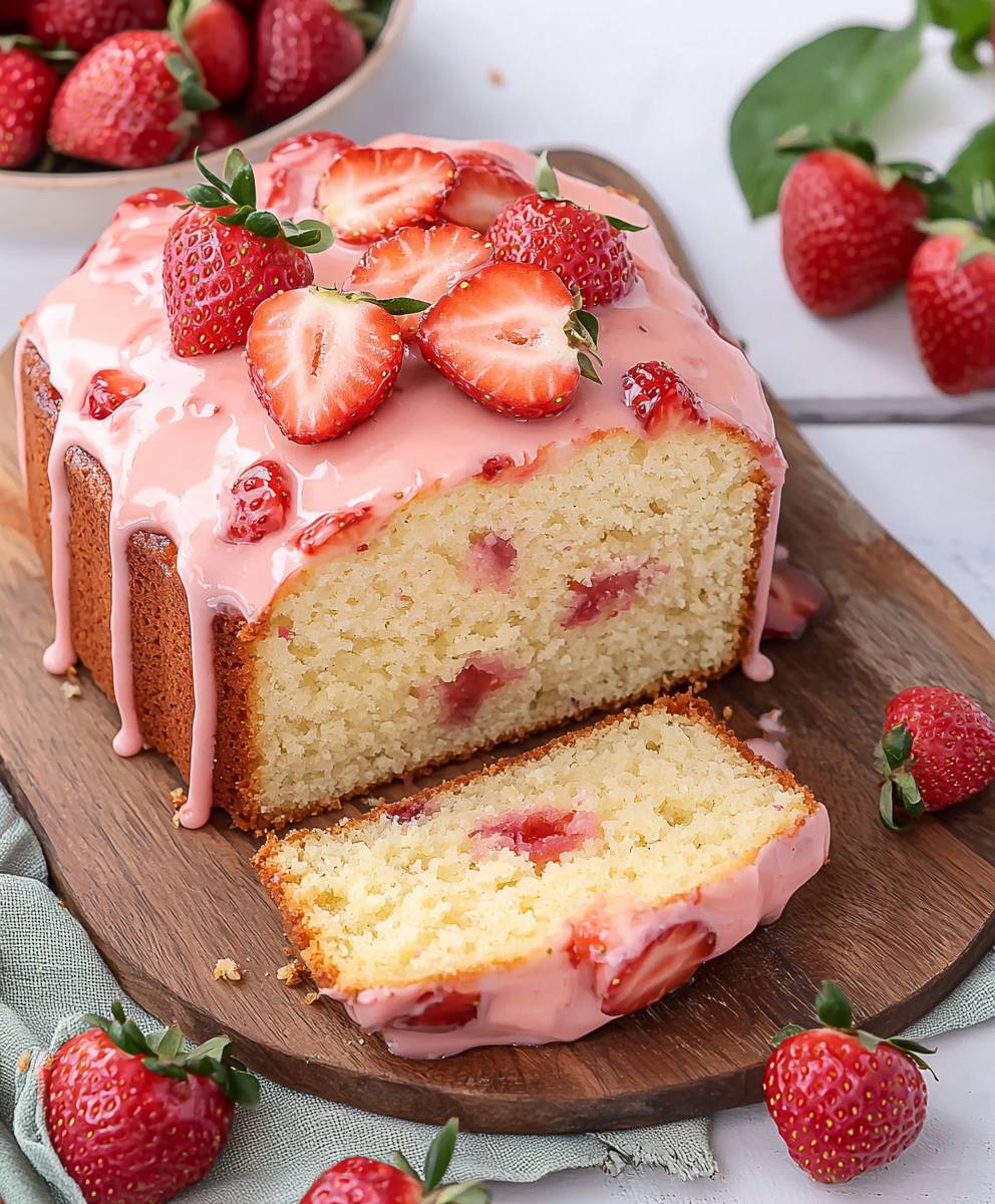 Strawberry Pound Cake Dessert
