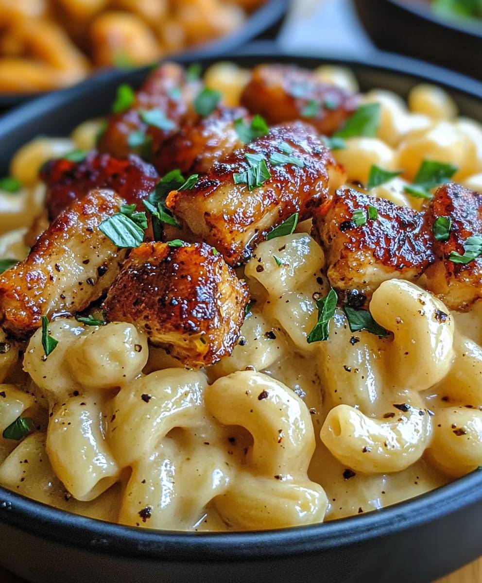 Honey Pepper Chicken Mac and Cheese