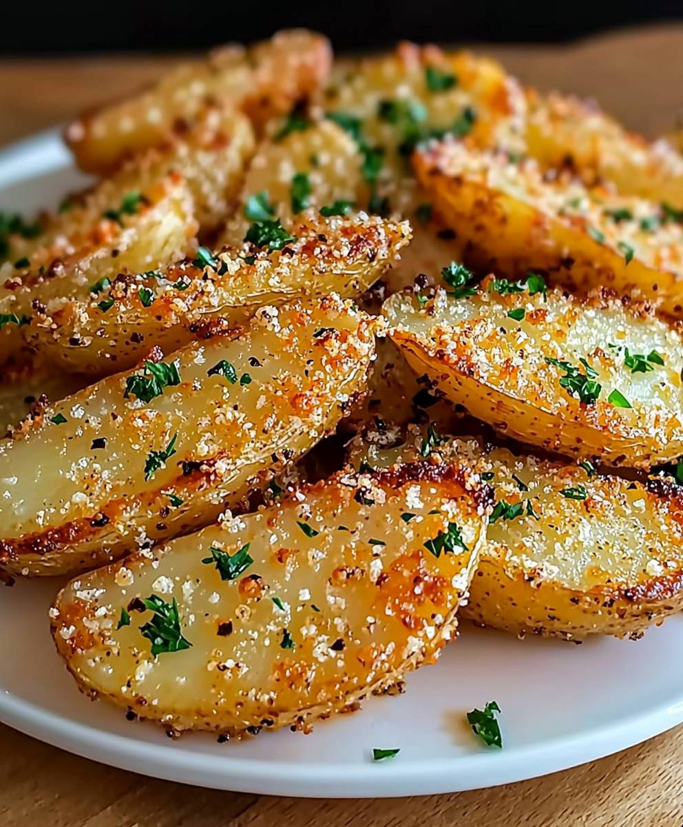 Garlic Parmesan Potato Wedges