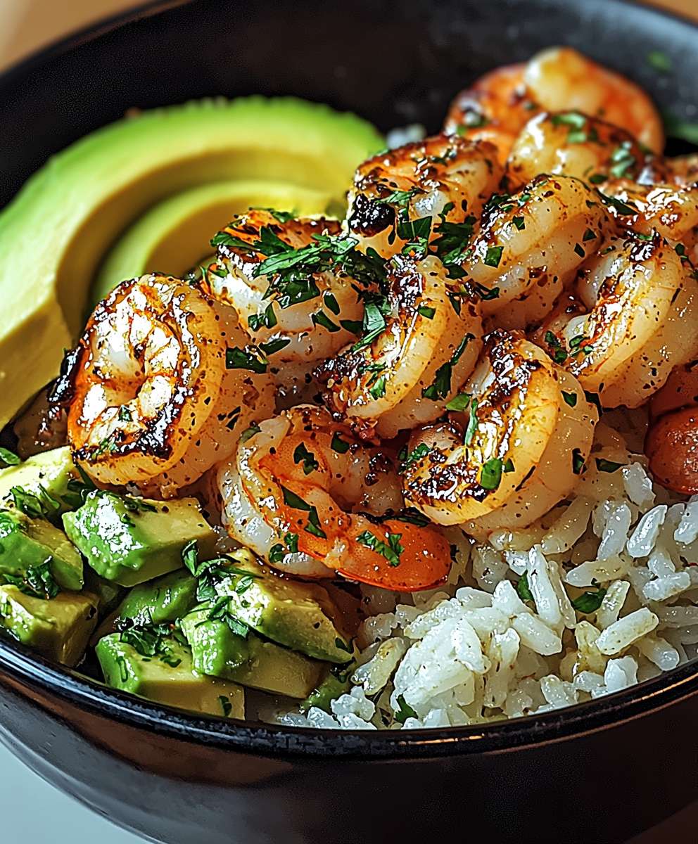 Spicy Shrimp Avocado Bowl