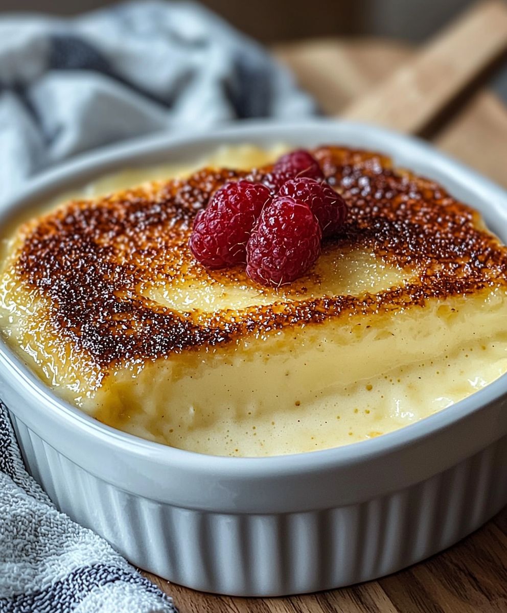 Amish Baked Custard Dessert