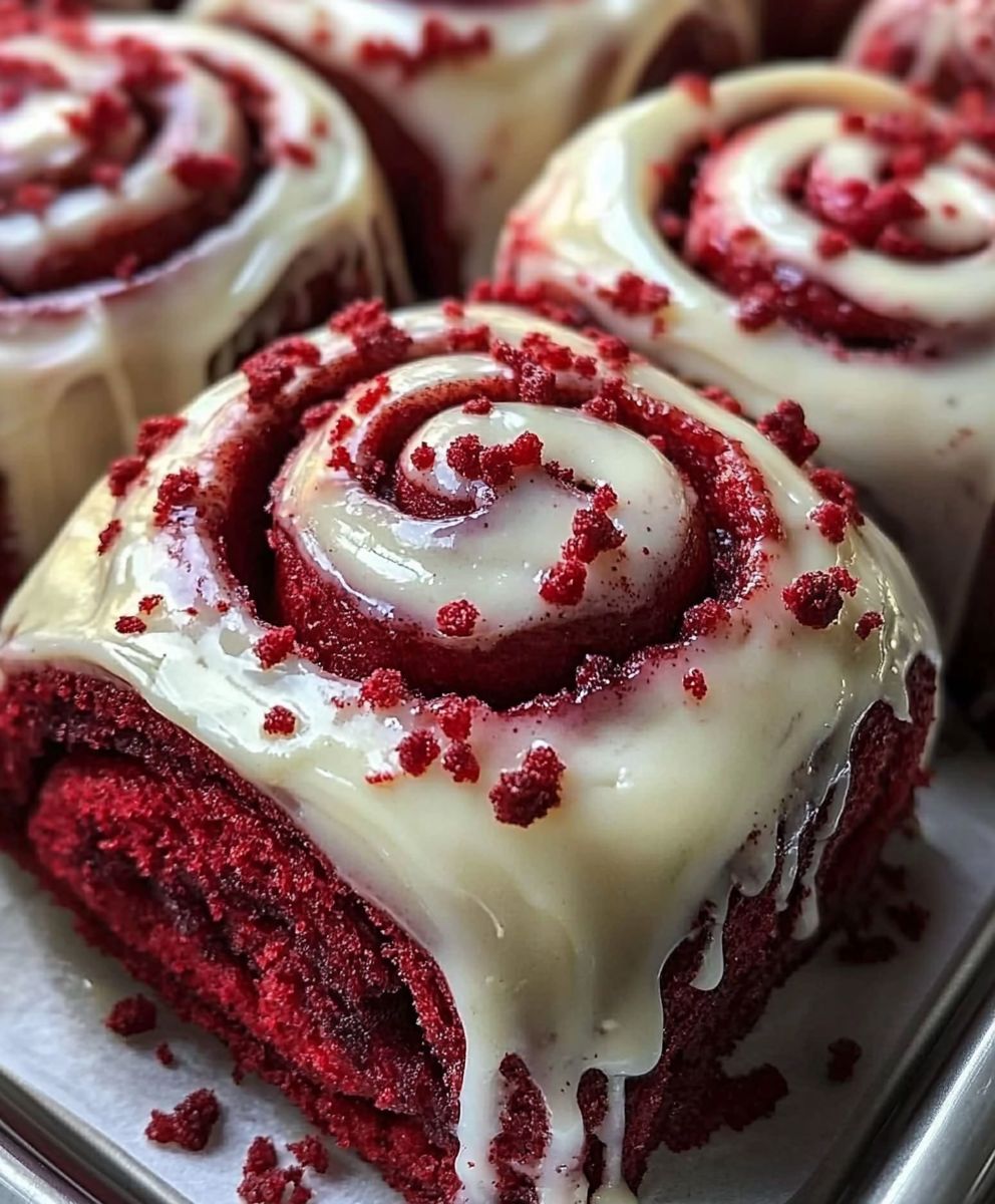 Red Velvet Cinnamon Rolls