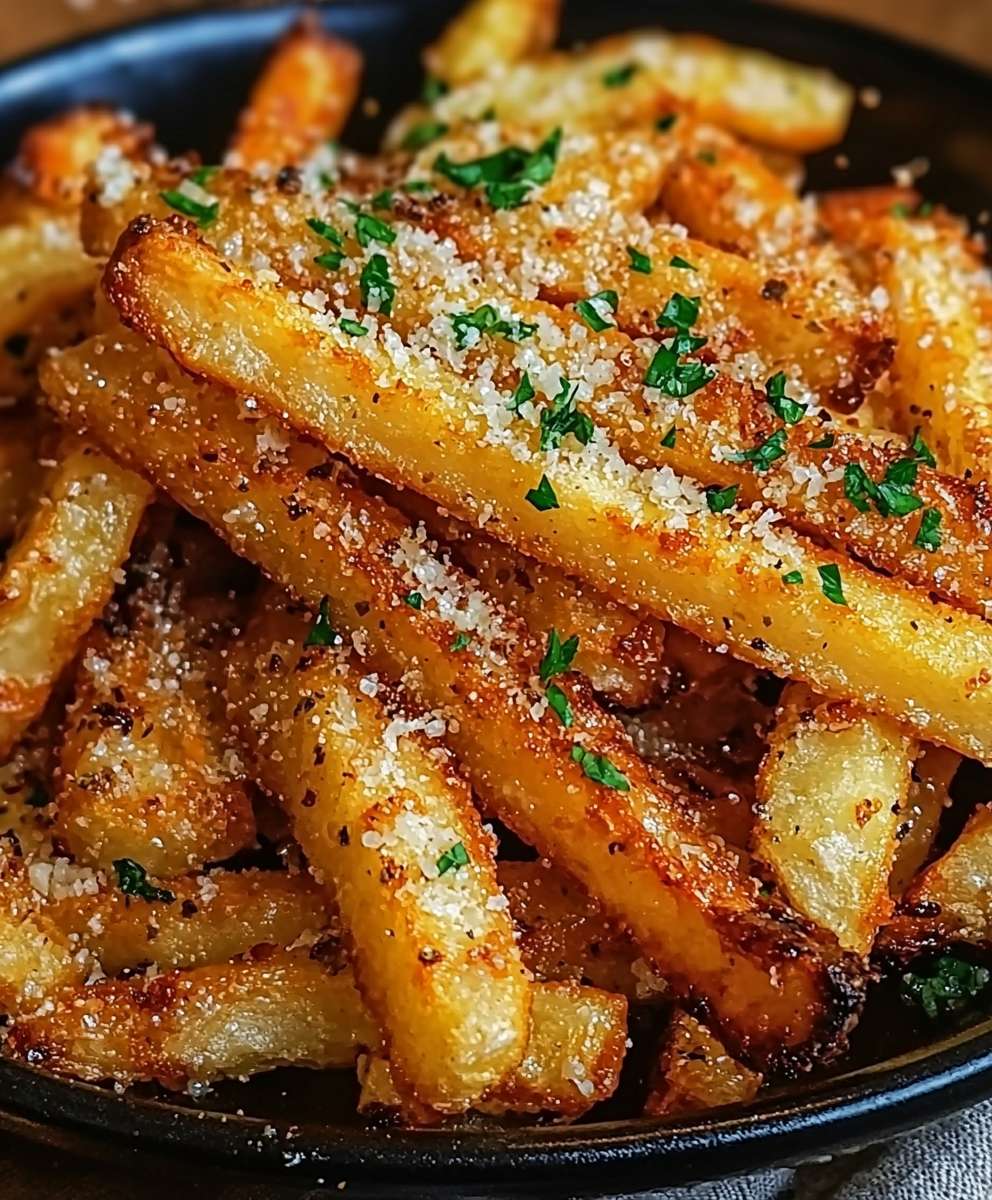 Air Fryer Garlic Parmesan Fries