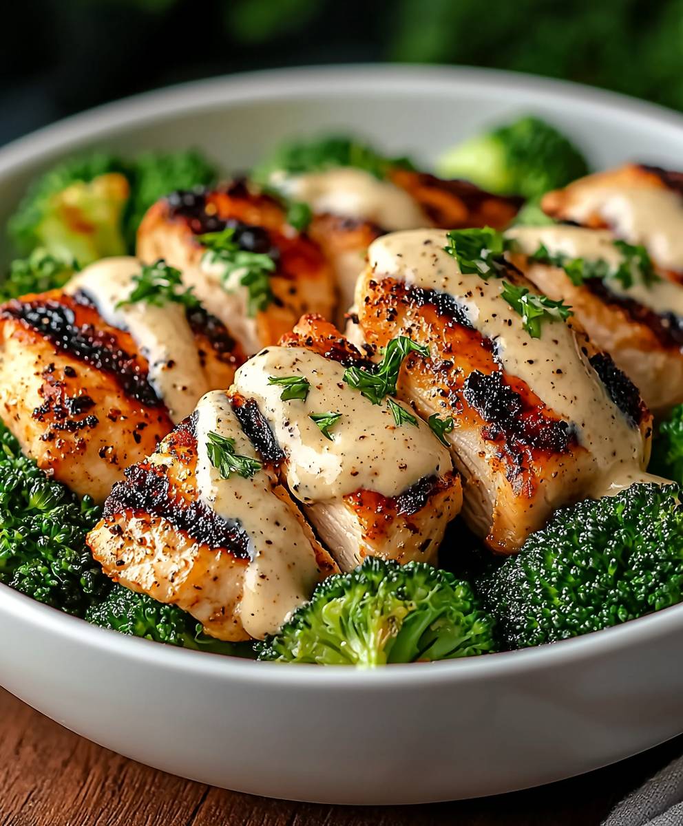 Grilled Chicken Broccoli Bowls