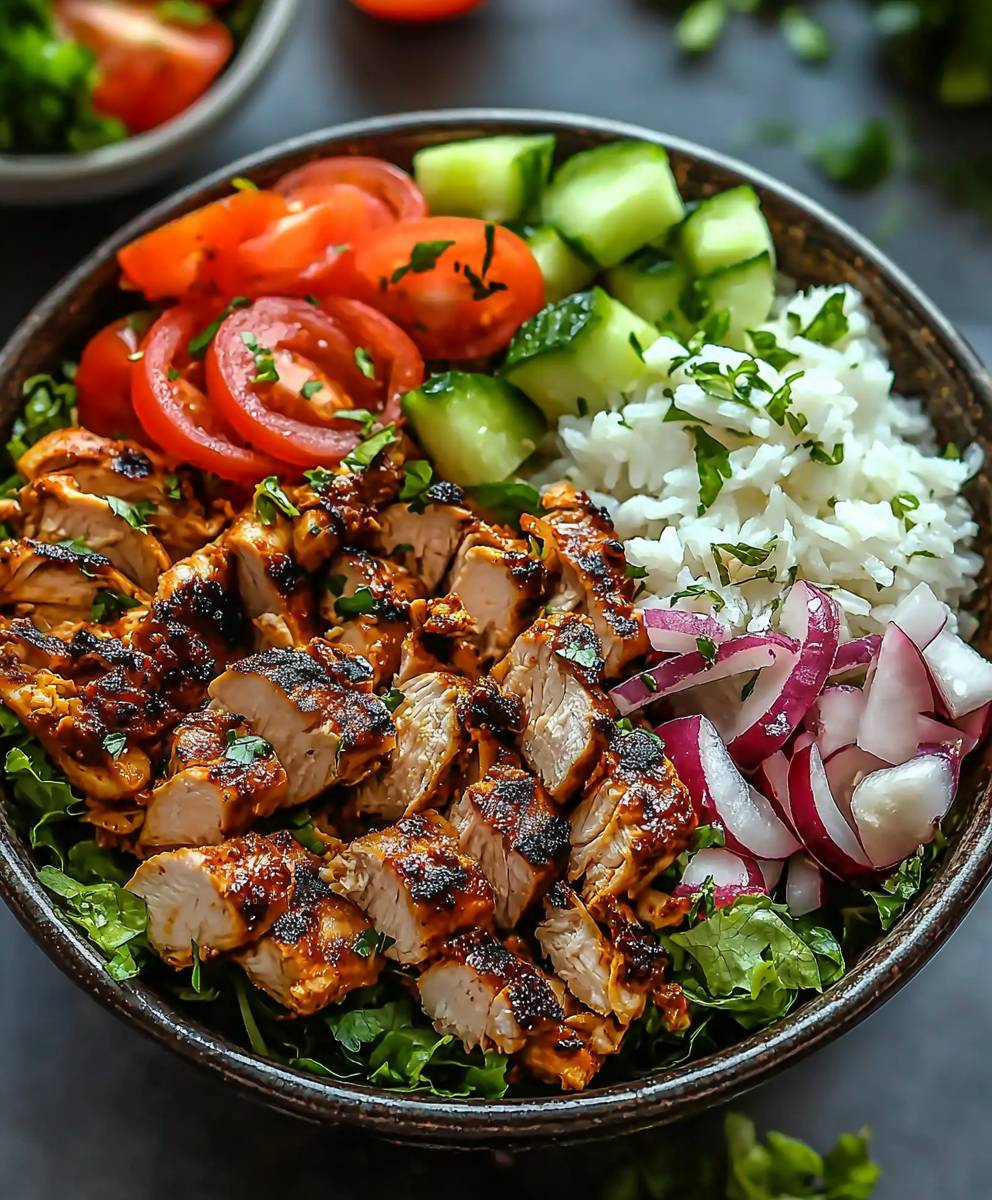 Healthy Chicken Shawarma Bowl