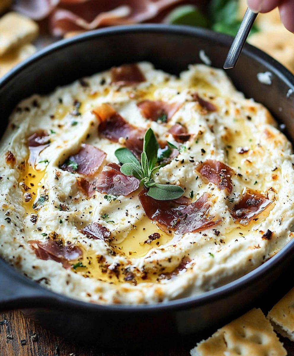 Roasted Garlic Prosciutto Dip