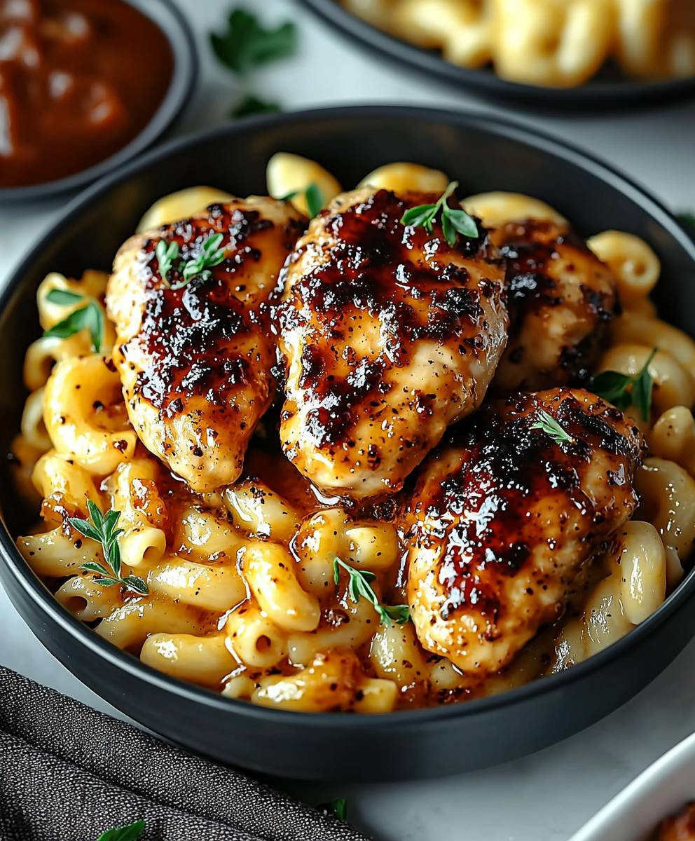 Honey Pepper Chicken Macaroni Cheese