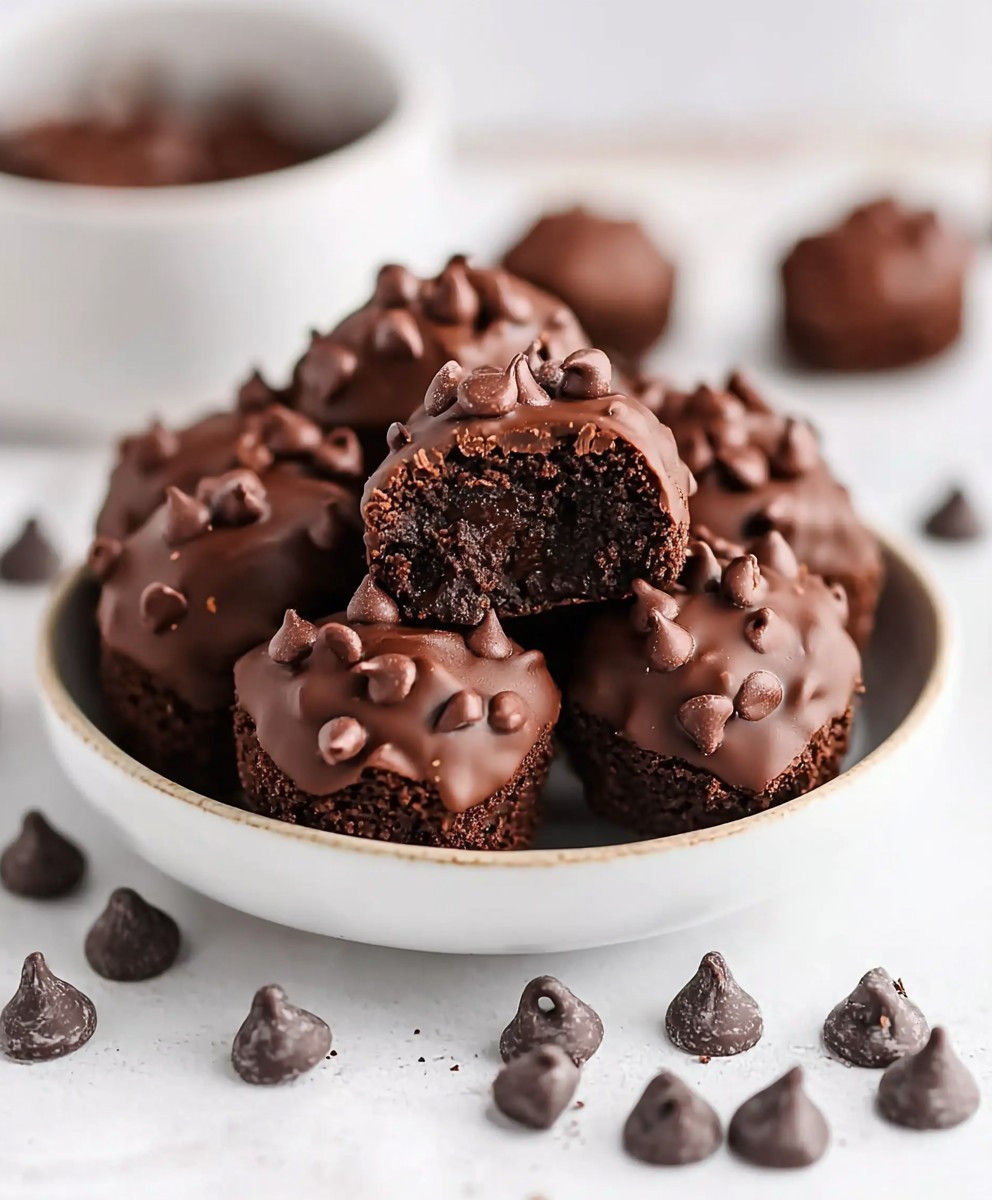 No Bake Brownie Bites