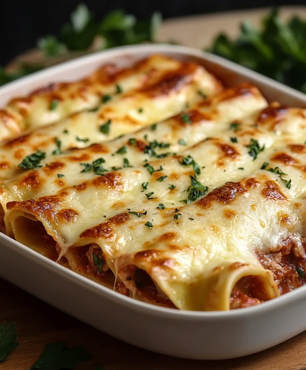 Baked Beef Cannelloni