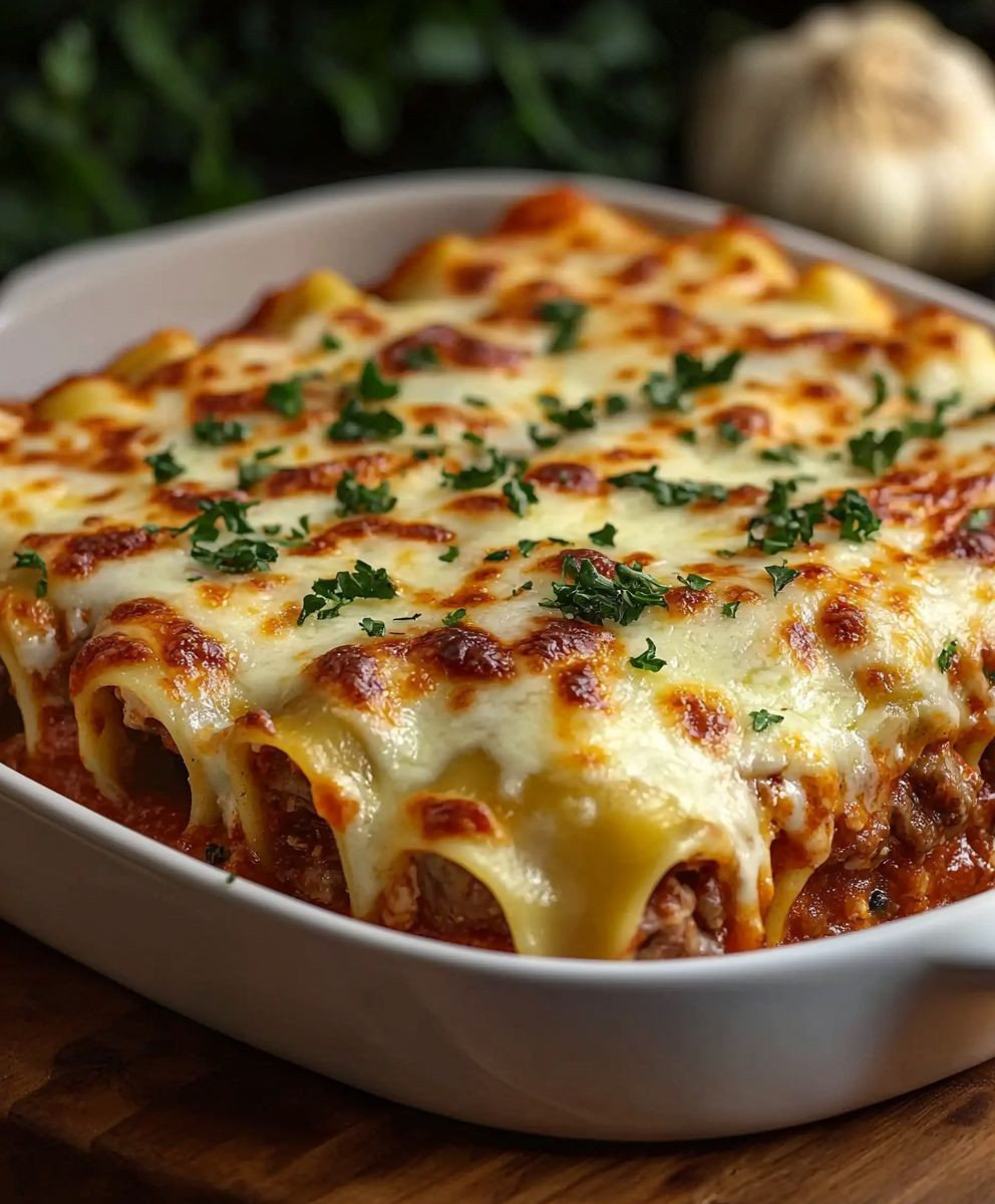 Baked Beef Cannelloni