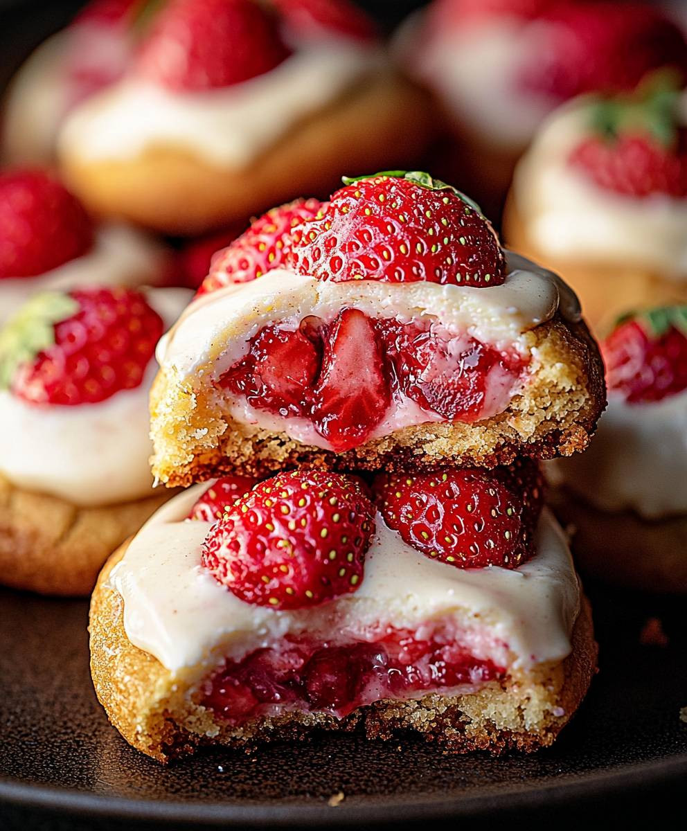 Strawberry Cheesecake Cookies