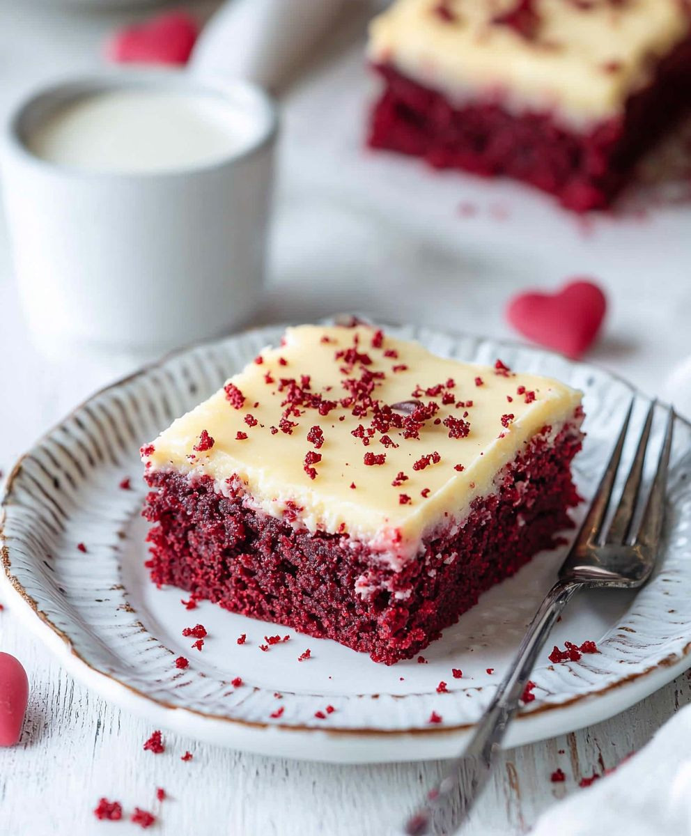 Red Velvet Cookie Bars