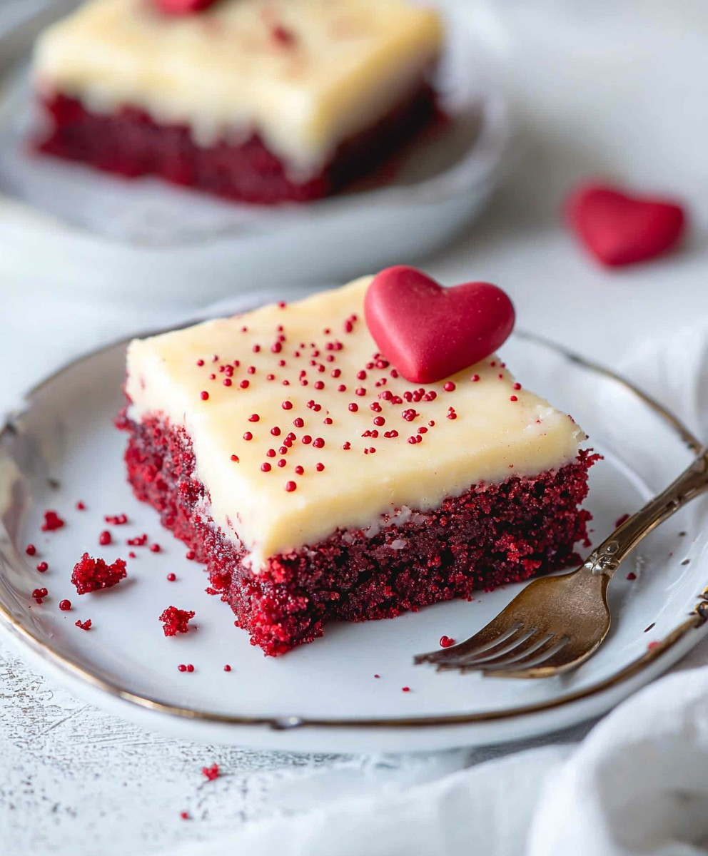 Red Velvet Cookie Bars