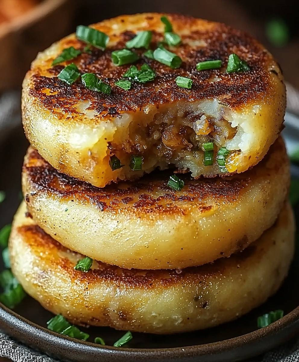 Stuffed Potato Cakes