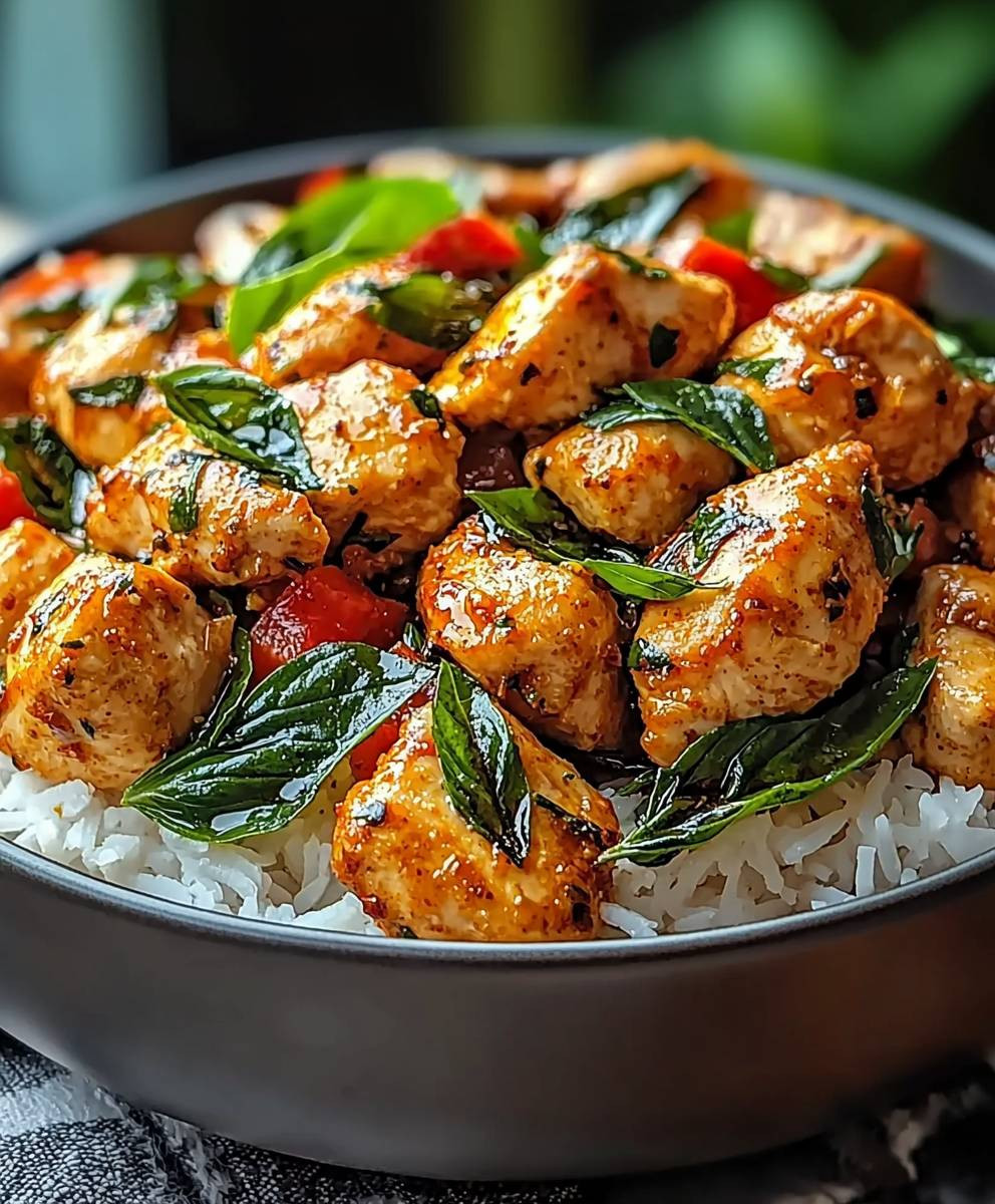 Spiced Coconut Basil Chicken