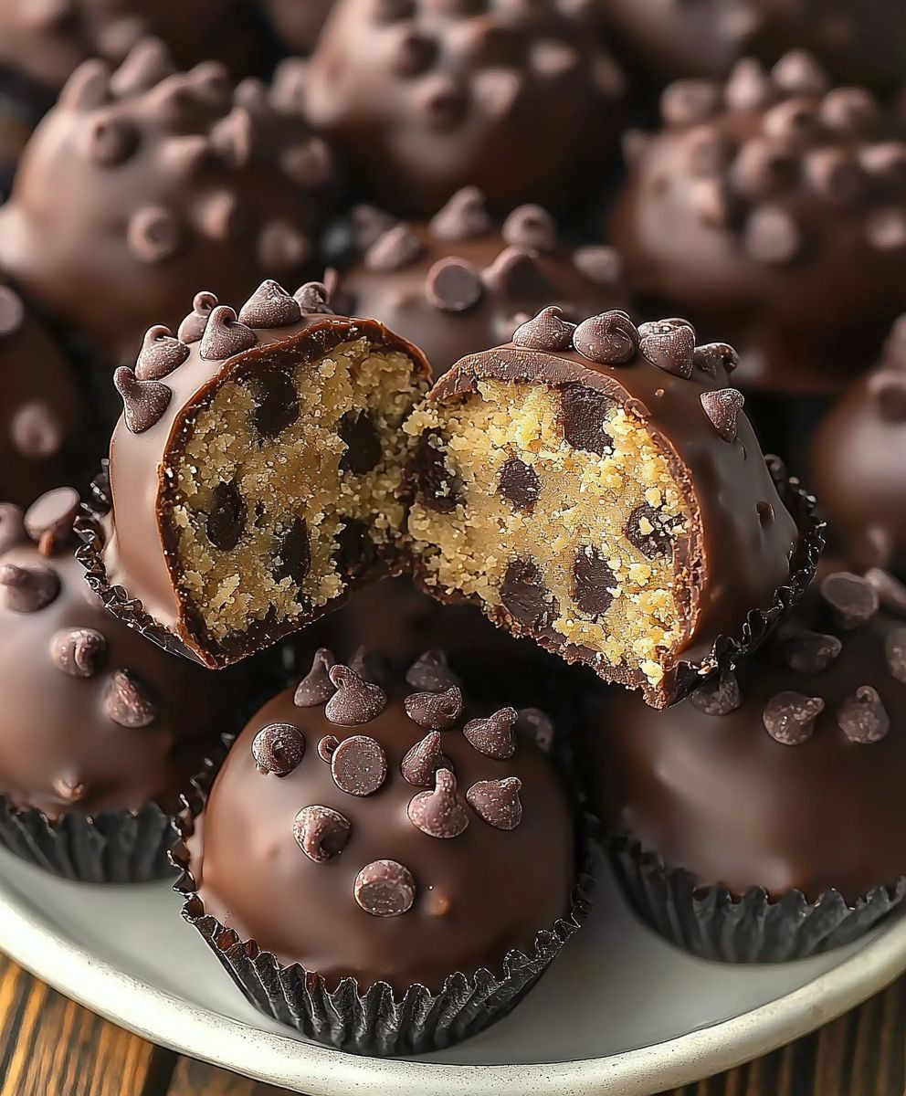 Chocolate Chip Cookie Dough Truffles