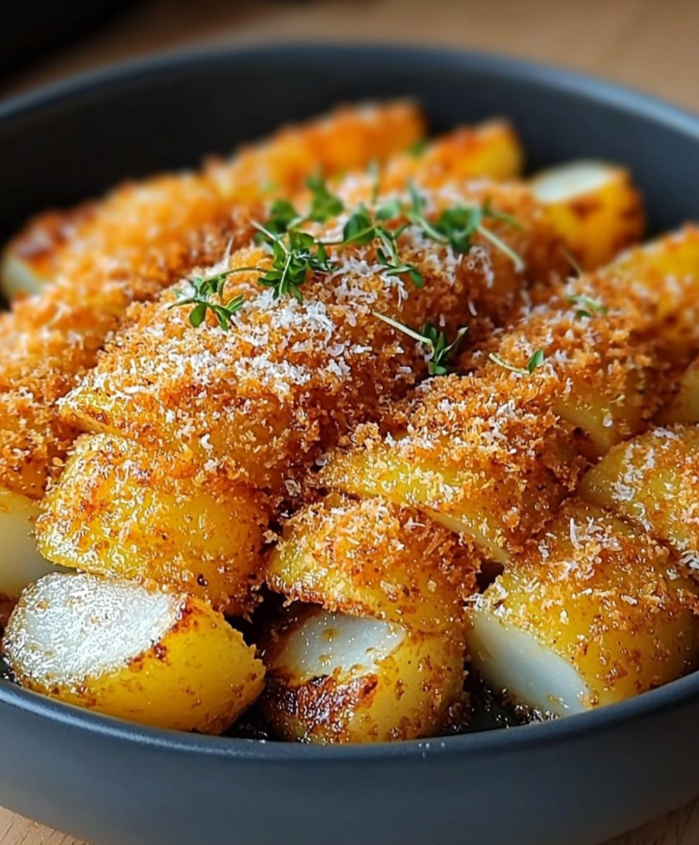 Crispy Parmesan Potatoes
