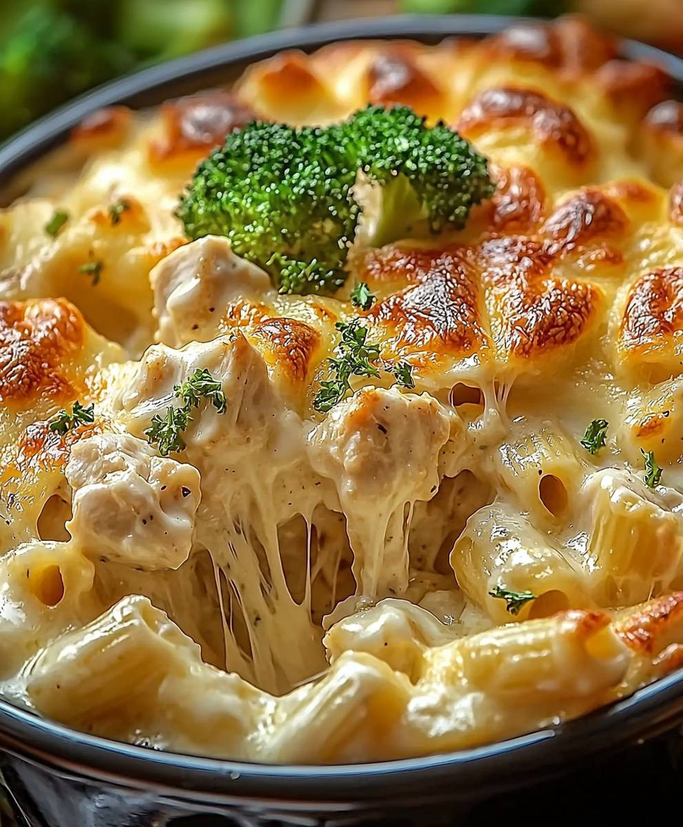 Chicken Alfredo Bake